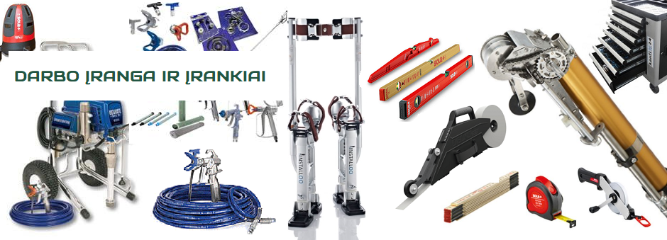 darbo irankiai ir iranga